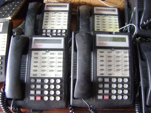 LUCENT /  AVAYA PARTNER 18D BUSINESS PHONES GROUP OF 4 PHONES WITH DISPLAY