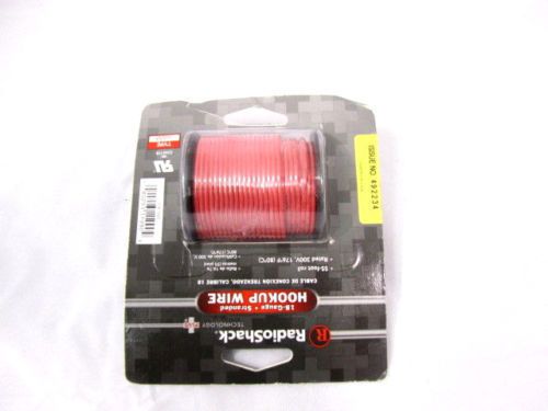 Radio Shack 60-Ft Roll Hookup Wire-18-Gauge Solid Red