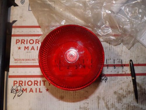 Red Strobe Light Cover 5-1/2&#034; Wide 5-3/4&#034; Tall