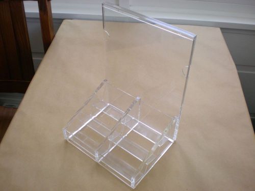 Acrylic Sign Holder with 6 business card slots