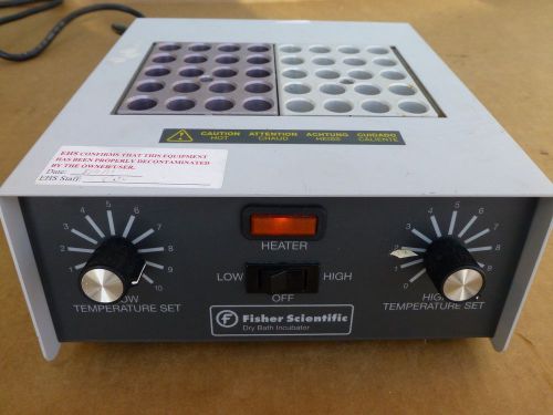 Fisher Scientific dry bath incubator with 2  20 position  heat blocks 11-712-2
