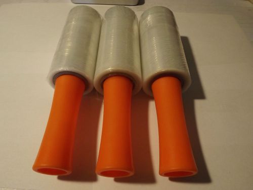 (3X) &gt; 5.5&#034; x 245&#039; Stretch Shrink Wrap Film Roll with Dispenser Handle = 735ft.