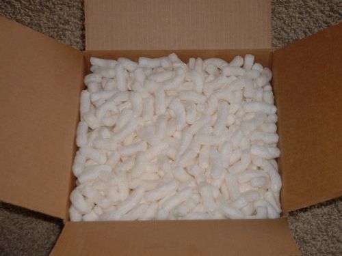 WHITE FOAM  PEANUTS   IN  12  X  12   X   12   BOX