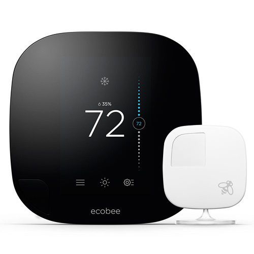 Ecobee Smart Wifi Ecobee3 Thermostat with Remote Sensor - EB-STATe3-01