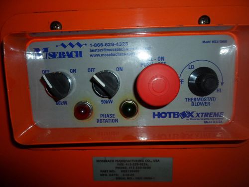 Mosebach Electric Heater, 150,000 KW, 512,000 BTU, used