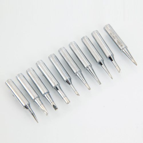 New 10pcs environmentally protective alloy solder tips set silver for sale