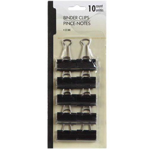 Lot of 3 Pack Metal Binder Clips, 100-ct. 1 1/4 &#034; - FREE SHIPPING