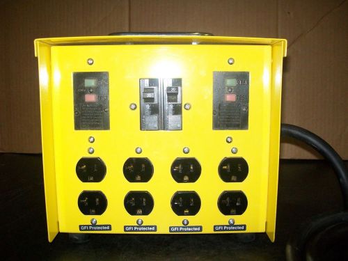 Portable Power Box w/GFCI — 30 Amp, 125/250 Volt