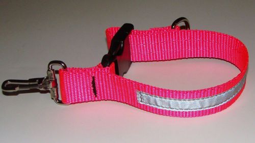 Sav-a-jake firefighter glove strap - hot pink w/3m silver reflective for sale