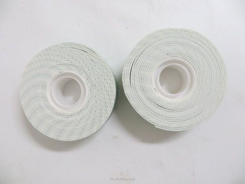 3M Scotch Permanent Foam Mounting Tape Double Sided 1&#034; x 125&#034; 112L 2 Pack
