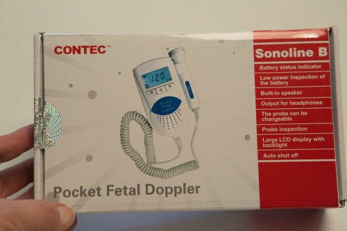 Pocket Fetal Doppler Contec Sonoline B Monitor Baby Heart Beat!  PERFECT SHAPE