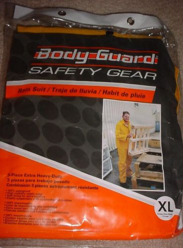 BODY GUARD BODYGUARD SAFETY GEAR 3 P. EXTRA HEAVY DUTY RAIN SUIT XL.
