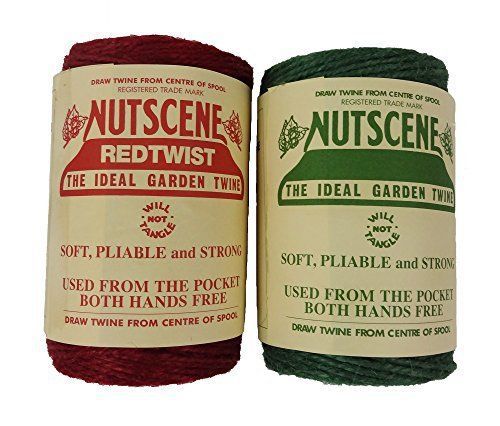 Bosmere K807X 3-Ply Nutscene Holiday Twine  394-Feet/Spool  Red and Green  2-Pac
