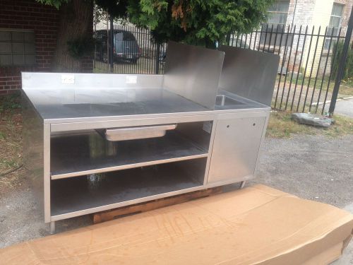 Stainless steel table/handsink/dbl undershelf/drawer/backsplash/usaheavy gauge for sale