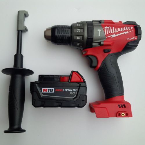 Milwaukee fuel 2604-20 18v 1/2&#034; brushless hammer drill, 48-11-1828 battery m18 for sale