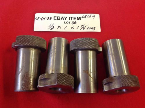 Acme sf-64-28 slip-fixed renewable drill bushings 1/2&#034; x 1&#034; x 1-3/4&#034; lot of 4 for sale