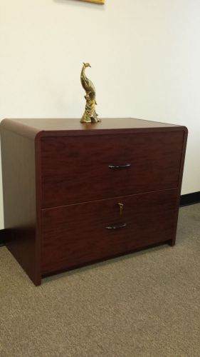 Small 2 drawer file cabinet, wood. 3 available