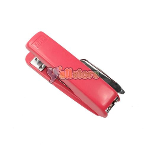 New portable mini student office school desktop stapler durable stable red for sale