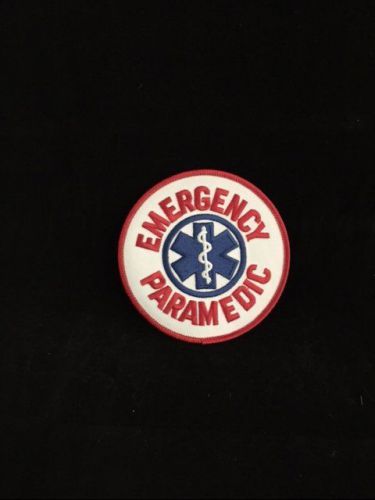 EMT EMS PARAMEDIC EMERGENCY PARAMEDIC STAR OF LIFE ROUND SHOULDER PATCH