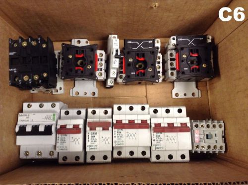 Grab Box of 11 Electrical Breakers/Switches/Relays