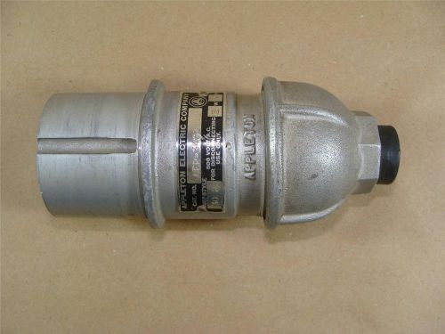 Appleton aep-3421 30a 600v 4p 3w grounding style 2 male pin &amp; sleeve connector for sale