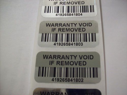 5000 SVAG BAR CODE Warranty Protection Hologram Security Labels Stickers Seals