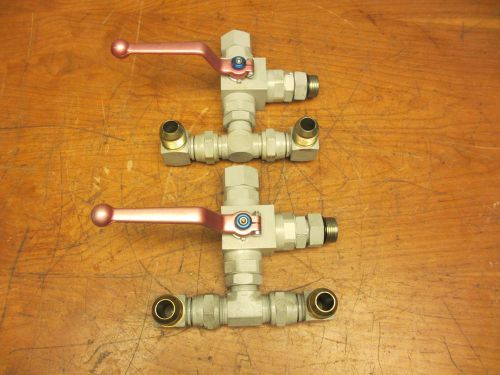 DMIC Lot of 4 BV3L0750SA 4312 Directional Ball Valve 400psi 11-362