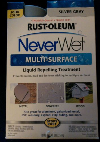 Rust-Oleum Never Wet Multi Surface Liquid Repelling Treatment, silver grey