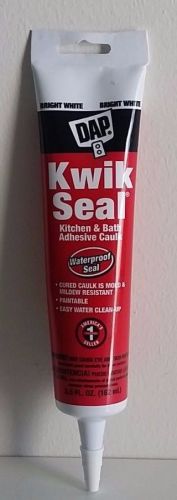 DAP 18001 Kwik Seal 5.5oz Bright White Kitchen &amp; Bath Adhesive Caulk