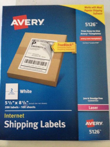 AVERY 5126, 800 LASER SHIPPING LABELS