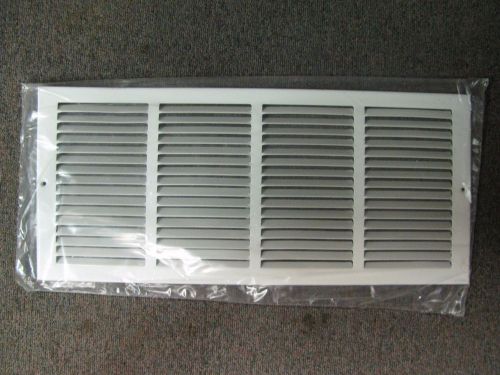 USAIRE 1400 20&#034; x 8&#034; Return Air Grille, WHITE, STEEL, 1/2&#034; spaced louvers, NIP