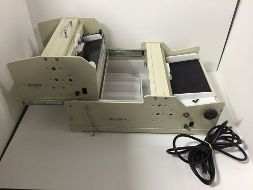 HS-1200 A &amp; B ,12-up BUSINESS CARD SLITTER, Great Condition. Complete System