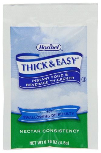 Hormel Thick &amp; Easy Instant Food Thickener (Nectar Consistency), 0.16-Ounce P...