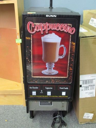 Bunn fmd-3 (black) cappuccino dispenser-3 flavor powdered mix machine for sale