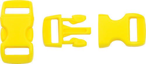 Knotty Boys KBZ05Y Buckle Yellow 3/8&#034; Hard Plastic Construction 50 Pieces
