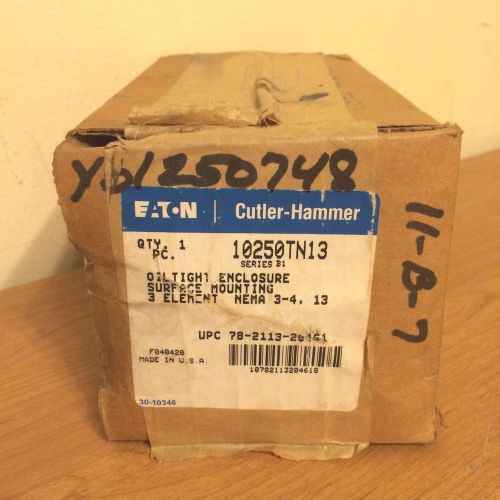 NIB Eaton Cutler-Hammer 10250TN13 Oiltight Enclosure Ser. B1