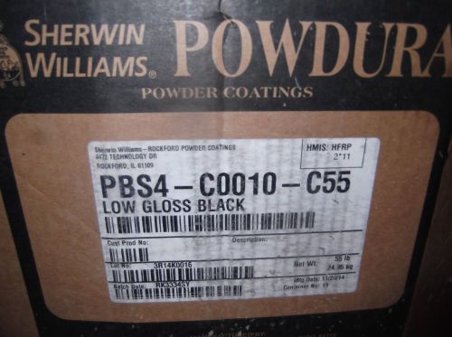 SHERWIN WILLIAMS POWDURA POWDER COATING PAINT LOW GLOSS BLACK 5LBS