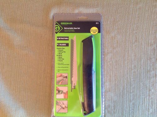 New in sealed package Greenlee 311 Retractable Hand Saw Set