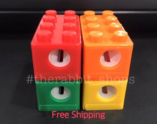 Pencil Sharpener LEGO Multicolor Cartoon Sharpener Stationery Kid FREE SHIPPING
