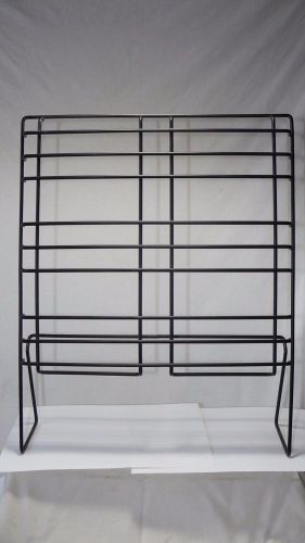 Coated Metal Wire DISPLAY Organizer Large Heavy Duty Blk 17X13X3&#034;