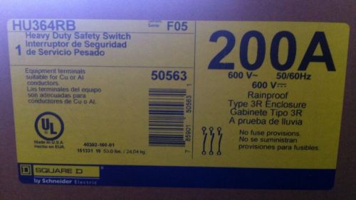 Square d hu364rb safety disconnect switch *new* for sale