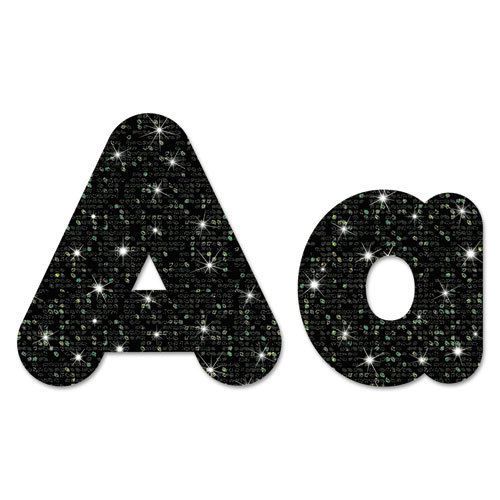 TREND Ready Letters Casual Combo Pack, Black Sparkle, 4&#034;, 181 per Pack