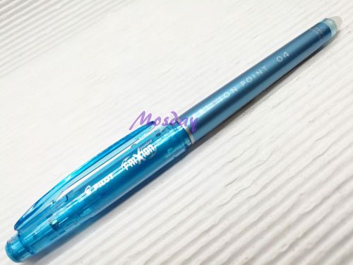 3 pcs Pilot Frixion Needle Tip Erasable 0.4mm Rollerball Pen, CLOUD BLUE