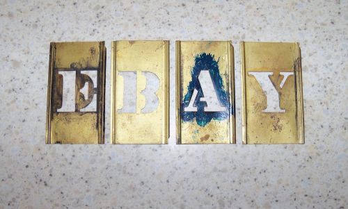 vintage reese&#039;s interlocking adjustable stencils 1 inch letters