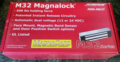 NEW Securitron M32 Magnalock - 600 lbs Holding Force - 12/24 VDC