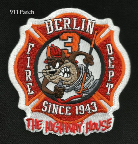 BERLIN, CT - Engine 3 Since 1943 The Highway House FIREFIGHTER Patch Fire Dept