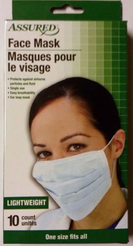 100 Disposable Ear Loop Face Masks Respiratory Dust Pollen Flu Colds Protection