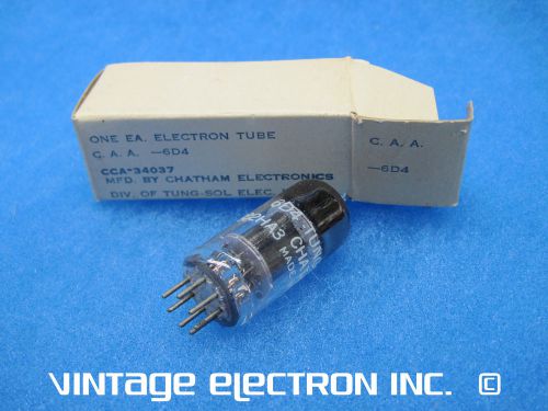 Nos caa 6d4 vacuum tube - chatham/tung-sol - usa - 1958 (free shipping, tested) for sale