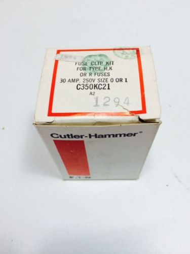 CUTLER HAMMER C350KC21 NEW IN BOX FUSE CLIP KIT 30A 250V SEE PICS #B14