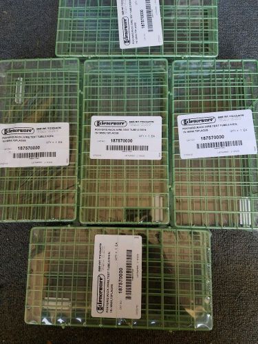 LOT OF (5) NEW POXYGRID 72 PLACE TEST TUBE RACKS.  BEL-AIR PRODUCTS